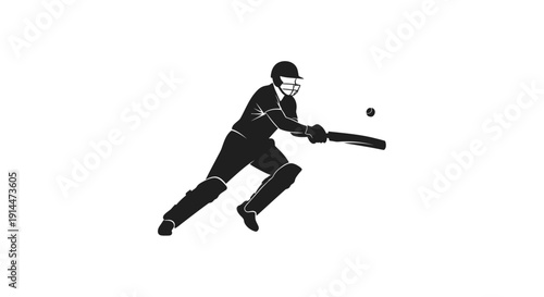 Dynamic Baseball Player Swinging Bat for Home Run