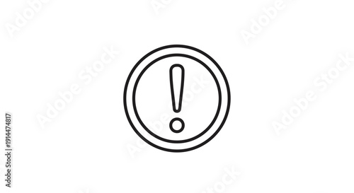 Exclamation Mark Warning Sign Icon.