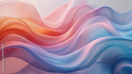 Wallpaper Mural Ethereal Slow Pan of Vibrant Fluid Soft Gradient Flow with Seamless Color Transitions Torontodigital.ca