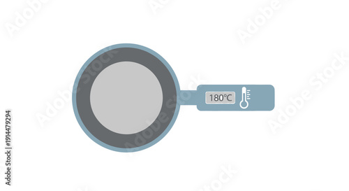 Magnifying Glass with Percentage Label Closeup.