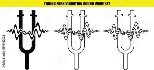 Tuning fork vibration sound wave