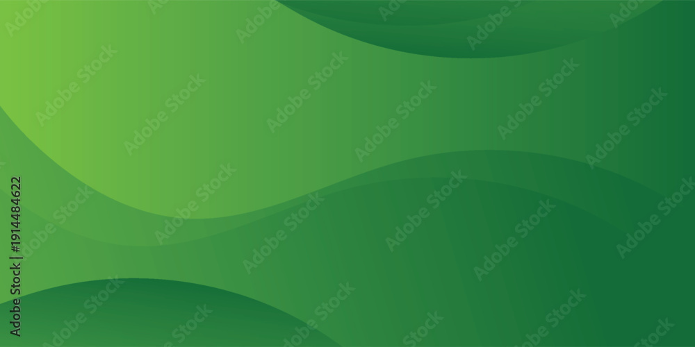 Fototapeta premium Abstract green wavy background. Vector eps10
