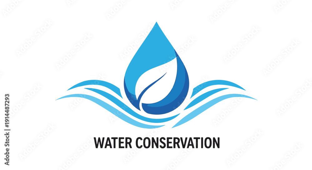 Fototapeta premium Environment Protecti color filled design minimal abstract style vector