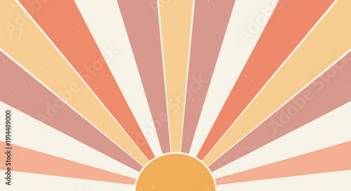 retro sunburst background, vintage rays, pastel colors, summer vibes