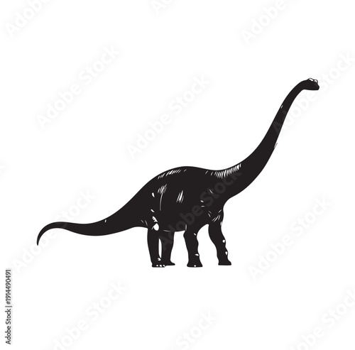 brontosaurus vector