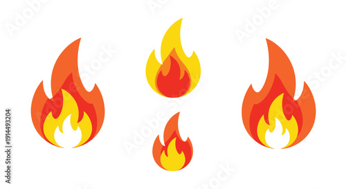Fire Line art vector abstract colorful illustration