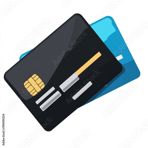 Credit card or bank card icon