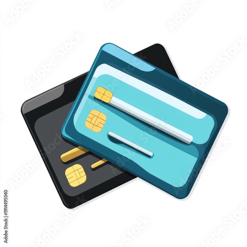 Credit card or bank card icon