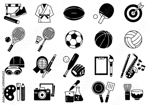 部活・クラブ活動アイコン02　Club Activity Icons