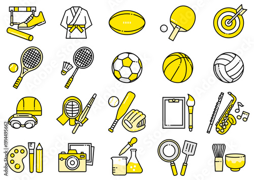 部活・クラブ活動アイコン02　Club Activity Icons