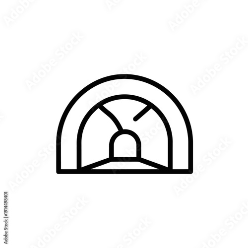 Minimalist Icon of an Arduino Digital Multimeter for Electrical Testing