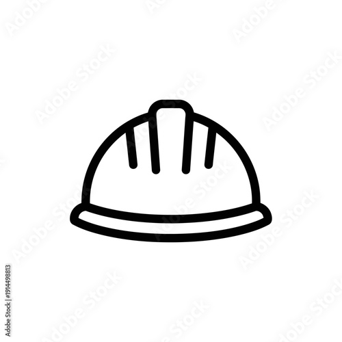 Safety Helmet Icon for Construction and Industrial Settings