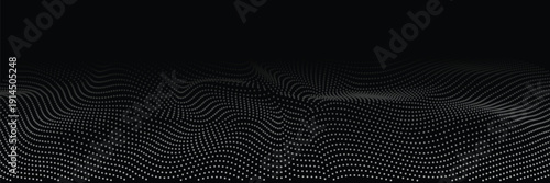 Abstract concentric segmented rainbow arcs forming dynamic wave pattern on white background