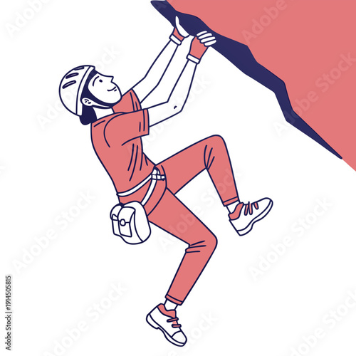 flat-rock-climber-icon-isolated-on-pure-white-back.eps