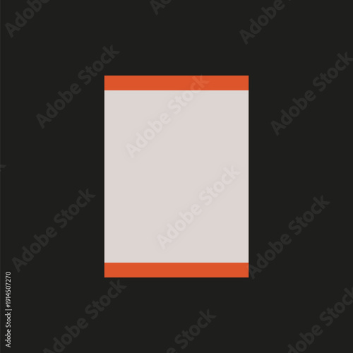Rectangle geometric frame vector