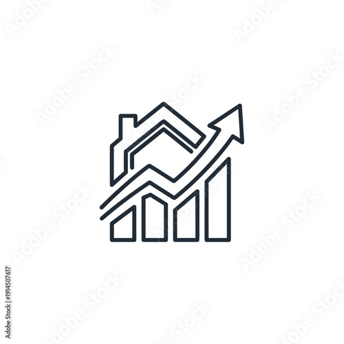 Business Growth Boost Concept with Rising Arrow and Increasing Bar Chart