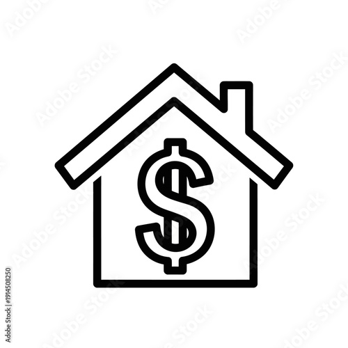 Financial Investment Concept Illustration of Real Estate and Property Value