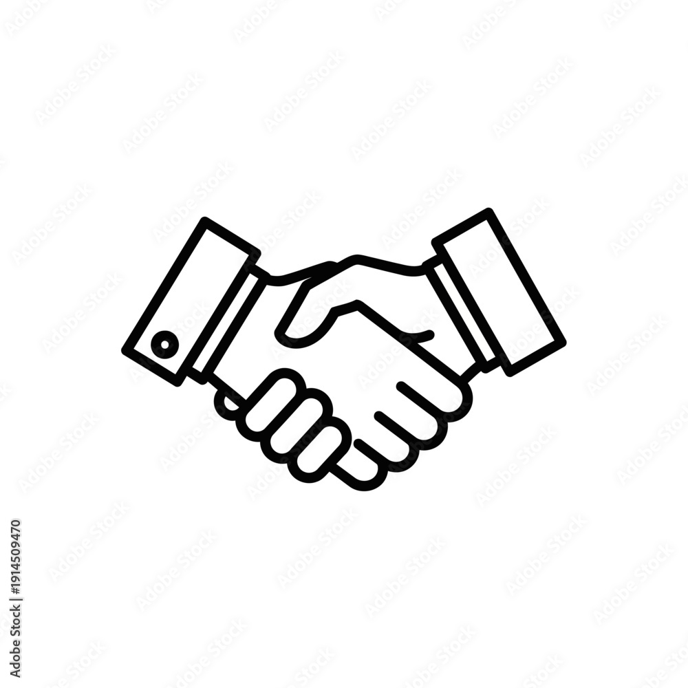 Obraz premium Professional Business Handshake Symbol Signifying Agreement and Cooperation