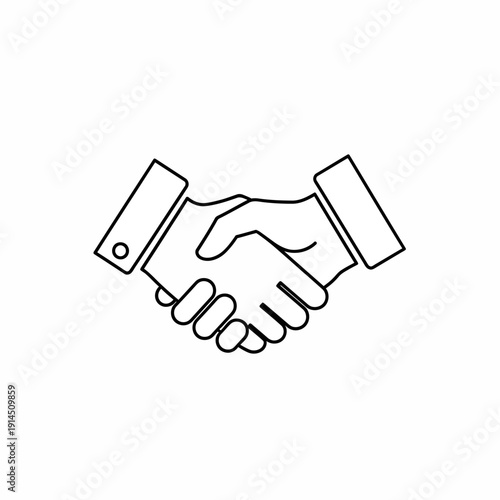 Professional Handshake Symbolizing Partnership and Collaboration in Business