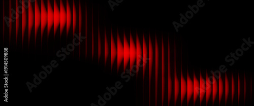 Abstract glowing gradient wave background in deep red yellow and black with soft neon light flow, futuristic texture, and modern curved lines for elegant digital wallpapers.