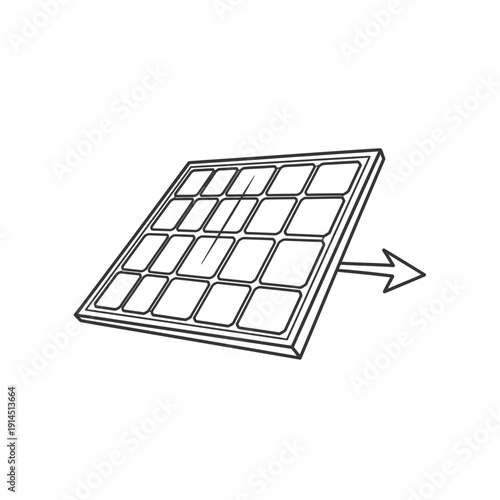 Solar Panel Array for Renewable Energy Generation in Outdoor Environment