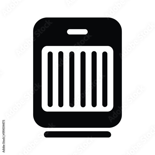 Electric heater icon