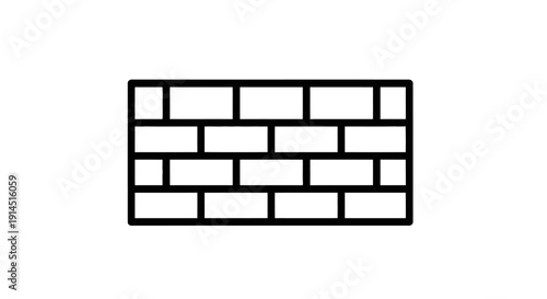 Constructed Brick Wall with Patterned Surface for Building Construction and Design