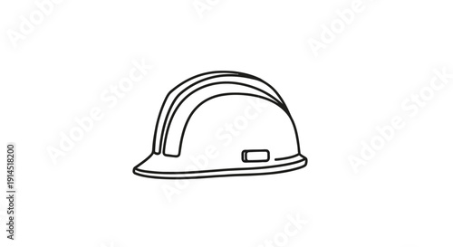 Professional Safety Helmet for Construction Workers on Industrial Site