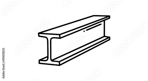 Structural steel beam for construction and industrial projects