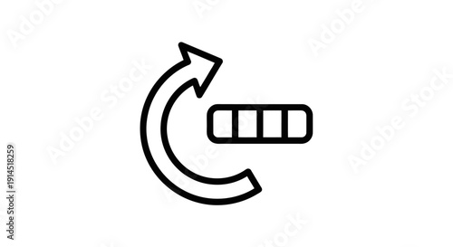 Renewable Energy Concept with Recycling Symbol and Circular Arrow