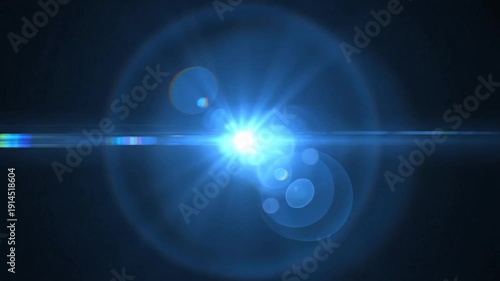 Wallpaper Mural blue lens flare abstract background, light effect, optical, glow Torontodigital.ca