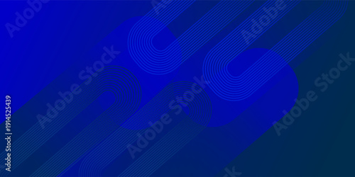 Abstract illustration with dark blue to dark blue color gradation that creates a sense of depth and minimalism suitable for technology or corporate themes.