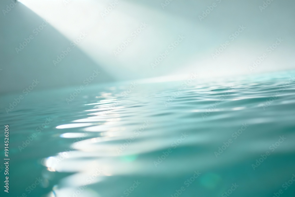 Fototapeta premium Water surface with light reflections