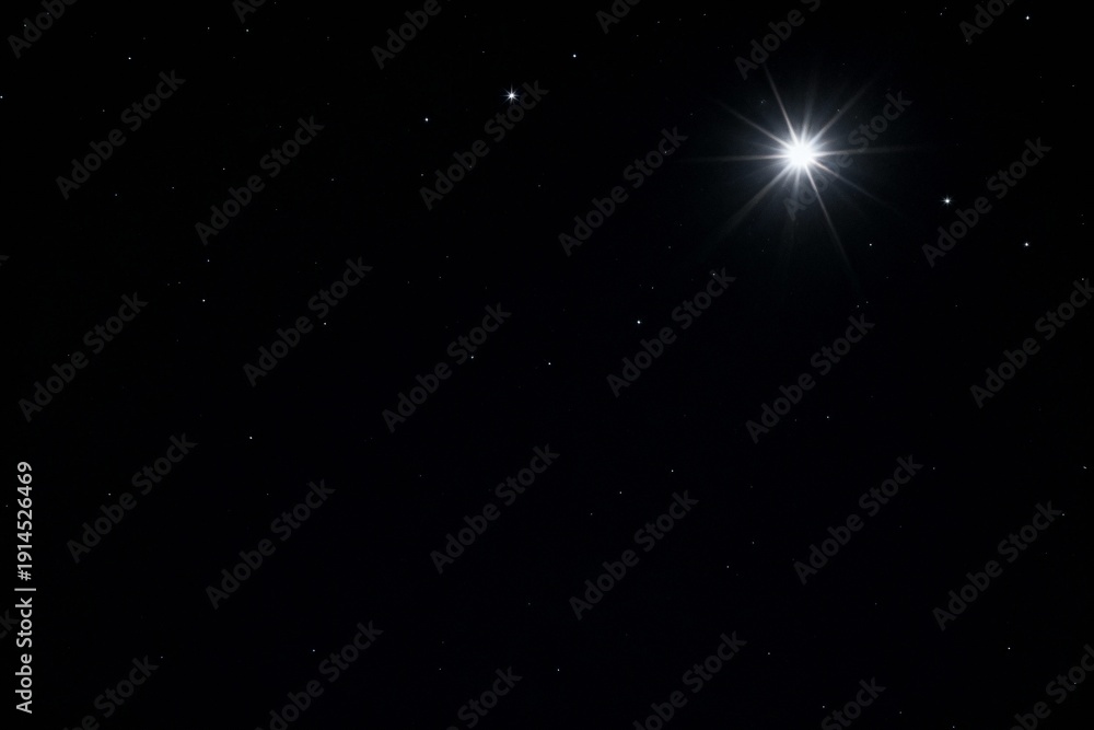 Obraz premium Night sky with bright stars