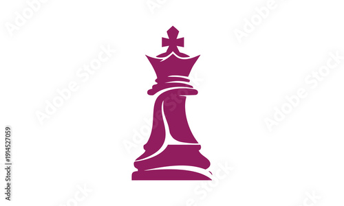 king's chess logo vector