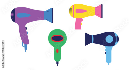 Hair Dryer Line art creative modern vector