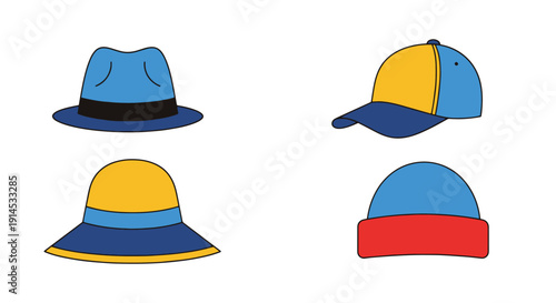 Hat Line art vector high quality soft abstract tone illustration