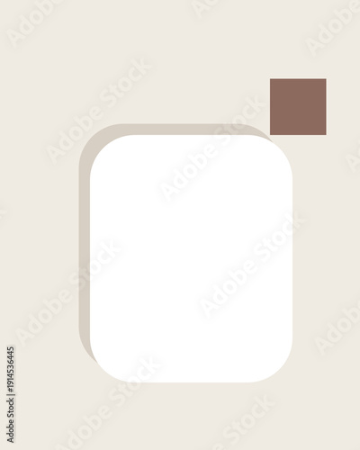 Minimalist icon of a modern mobile phone with a small stand attachment