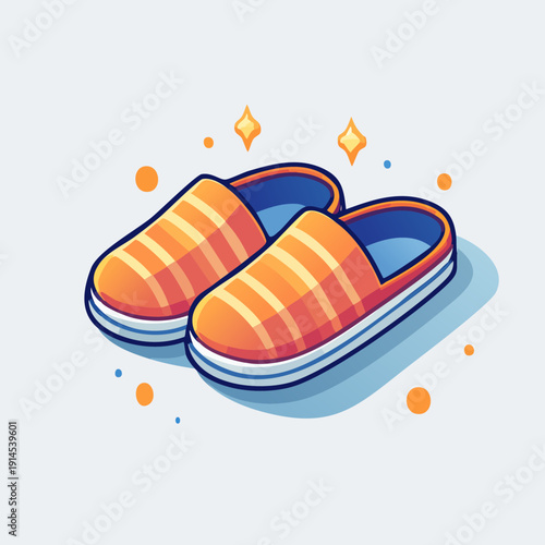 Cozy Striped Slippers - Comfort and Relaxation at Home.