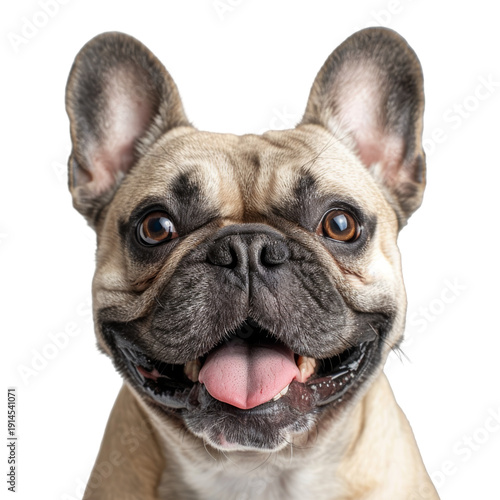 Wallpaper Mural French Bulldog with Tongue Out Portrait. Torontodigital.ca