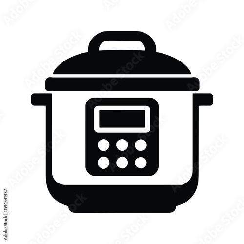 rice cocker silhouette icon