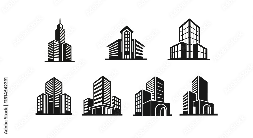 Obraz premium Simple Urban Architecture Logos