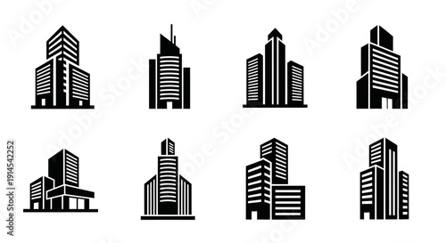 Abstract City Tower Icon Pack