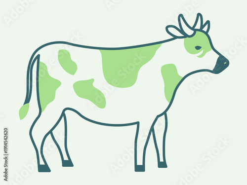 Cow icon. Agriculture icon design. Simple filled and outline icon. Vector icon.