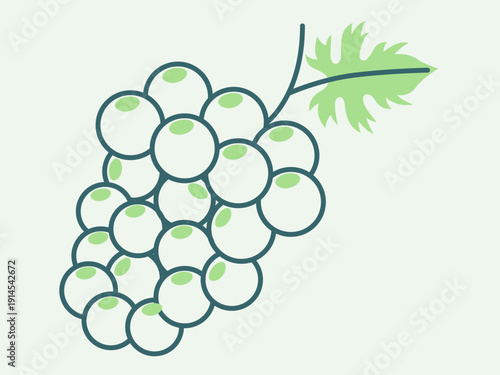 Grapes icon. Agriculture icon design. Simple filled and outline icon. Vector icon.