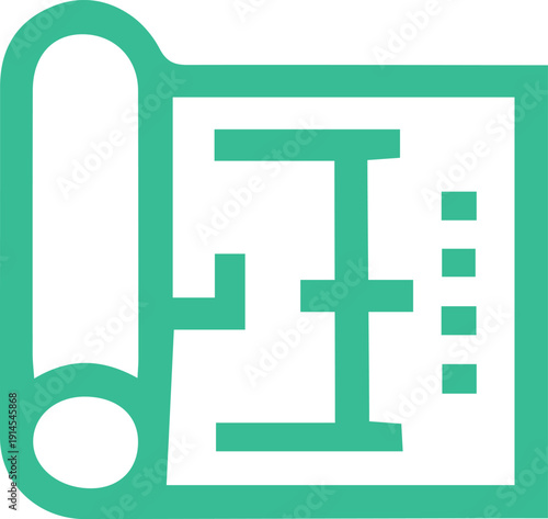 modern Blueprint vector icon