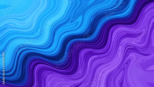 Abstract Color Wave: A mesmerizing blend of flowing blue and purple hues creates a dynamic and captivating visual experience. Evoking a sense of fluidity and depth.