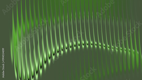 Fotografie Green curved lines gradient background