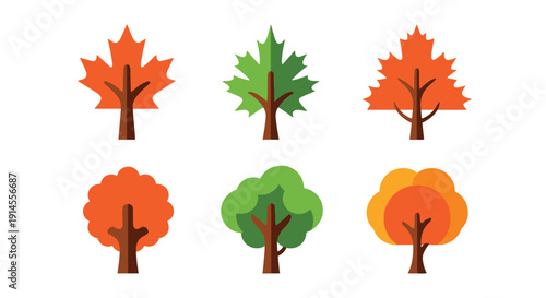 Maple Tree Line art creative abstract smooth illustration