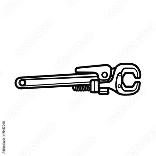 Adjustable wrench with screw mechanism for gripping and twisting